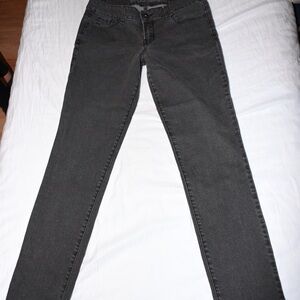 Guess Sarah Skinny Jeans Women 31 Faded Black/Grey Denim Low Rise